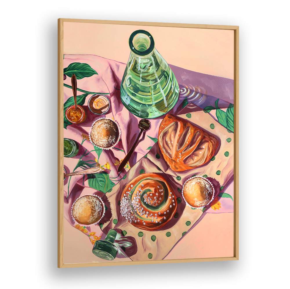 september rolls around kitchen posters in Oak Wood Plain Frame