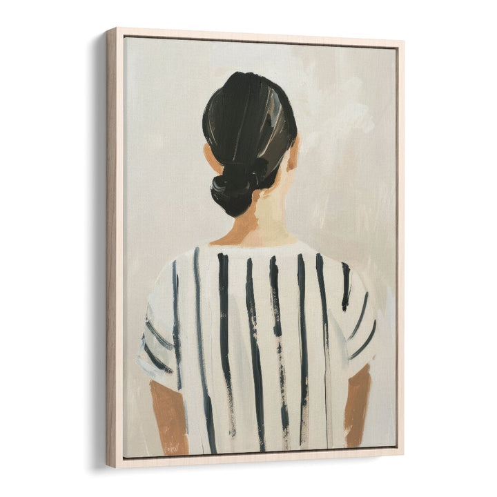 serene reflections electric wall art prints in Oak Wood Floater Frame