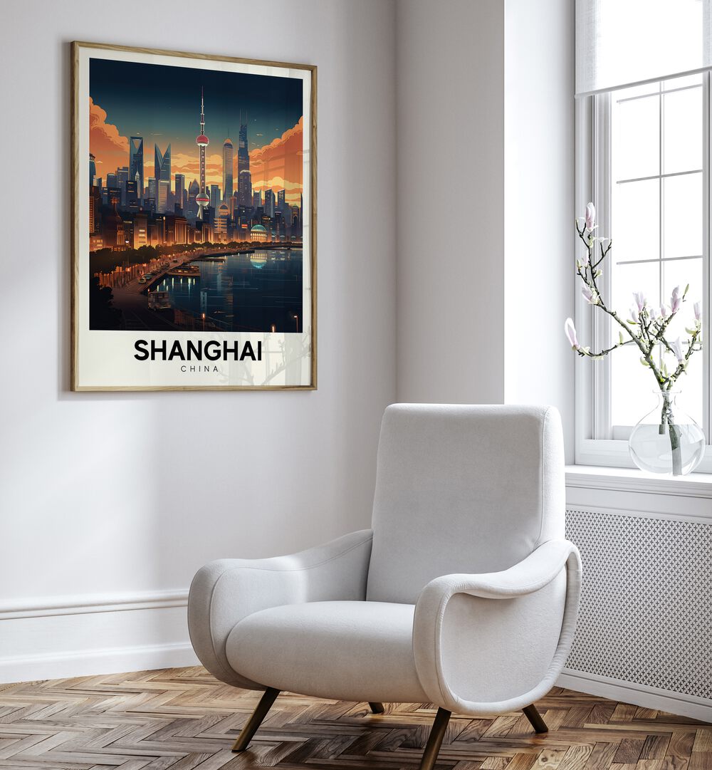 shanghai serenade travel posters Artwork I placed on a Wall 