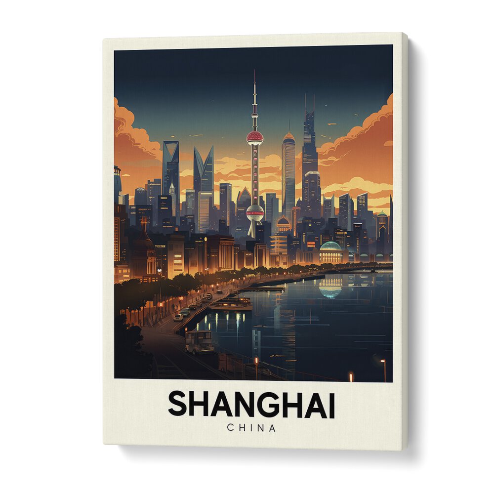 shanghai serenade travel posters in Gallery Wrap