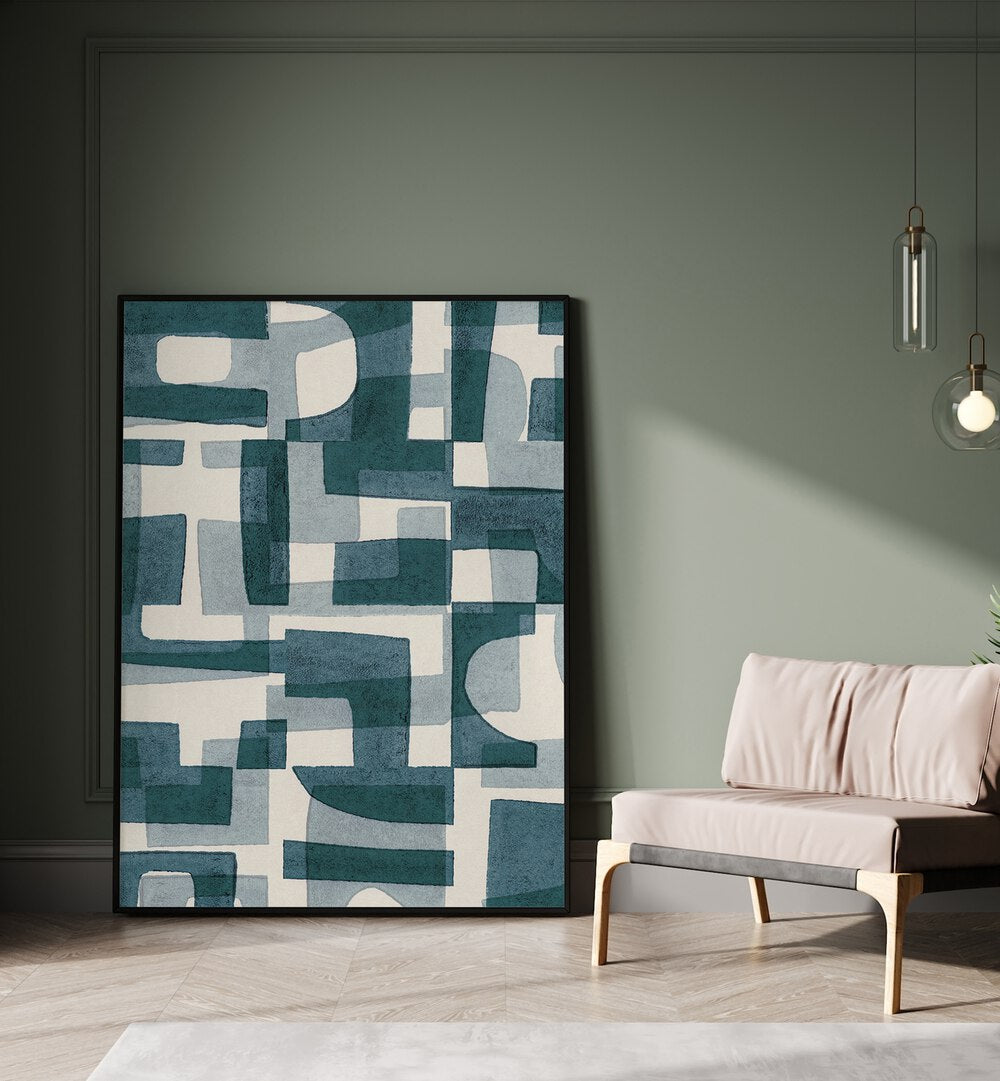 shapes a shadows i by alisa galitsyna geometric prints geometric paintings Artwork II near a colour Sofa