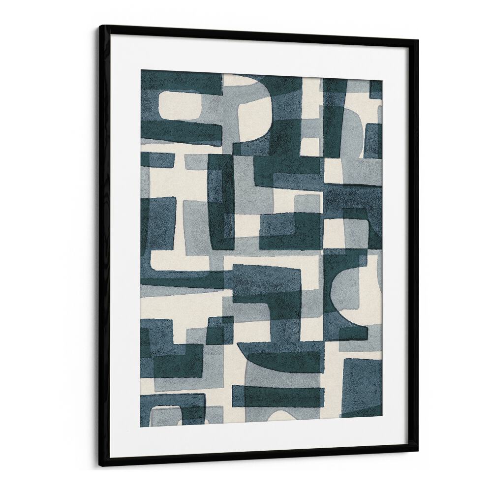 shapes a shadows i by alisa galitsyna geometric prints geometric paintings in Black Frame With Mount