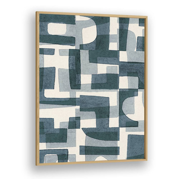 shapes a shadows i by alisa galitsyna geometric prints geometric paintings in Oak Wood Plain Frame