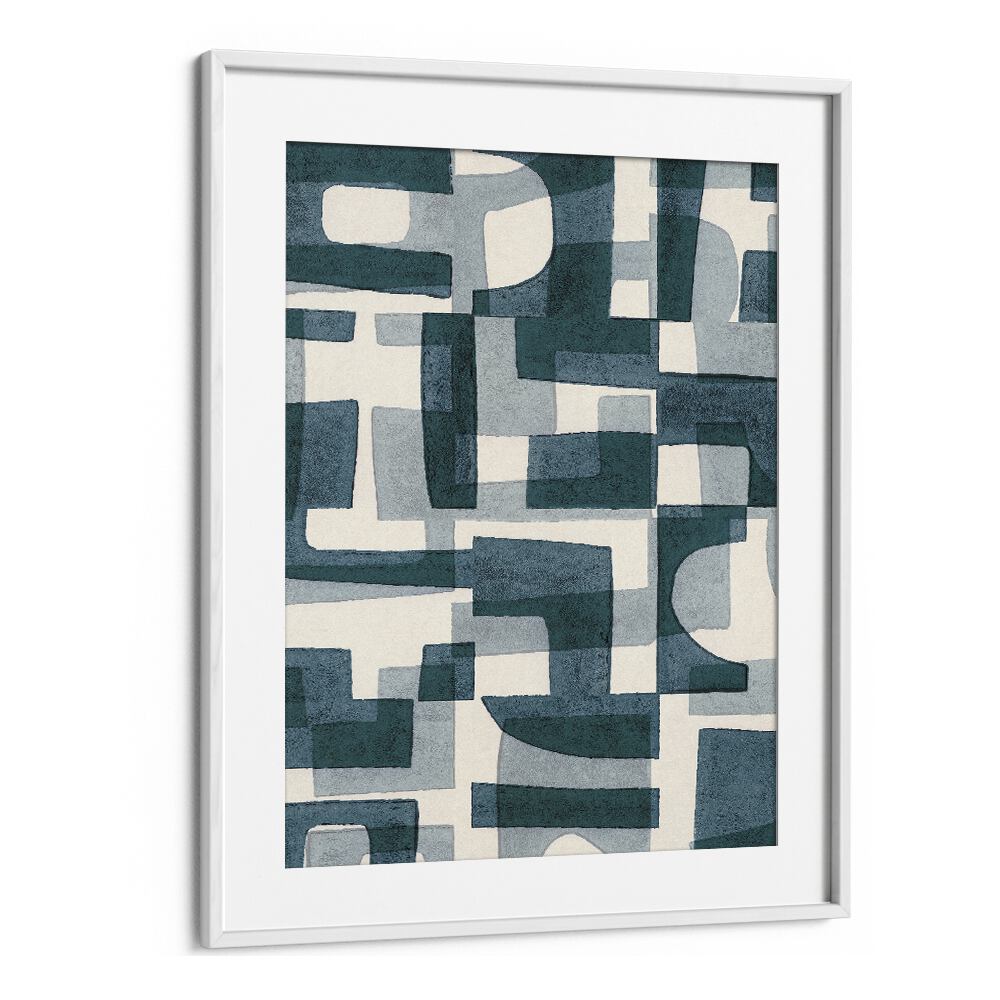 shapes a shadows i by alisa galitsyna geometric prints geometric paintings in White Frame With Mount