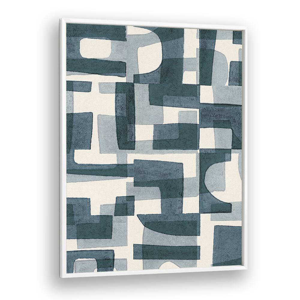 shapes a shadows i by alisa galitsyna geometric prints geometric paintings in White Plain Frame