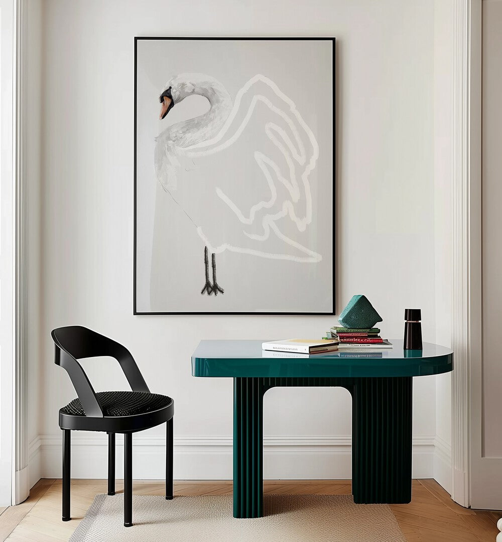 simplicity by gabriella roberg wildlife paintings wildlife posters Artwork II placed on a wall