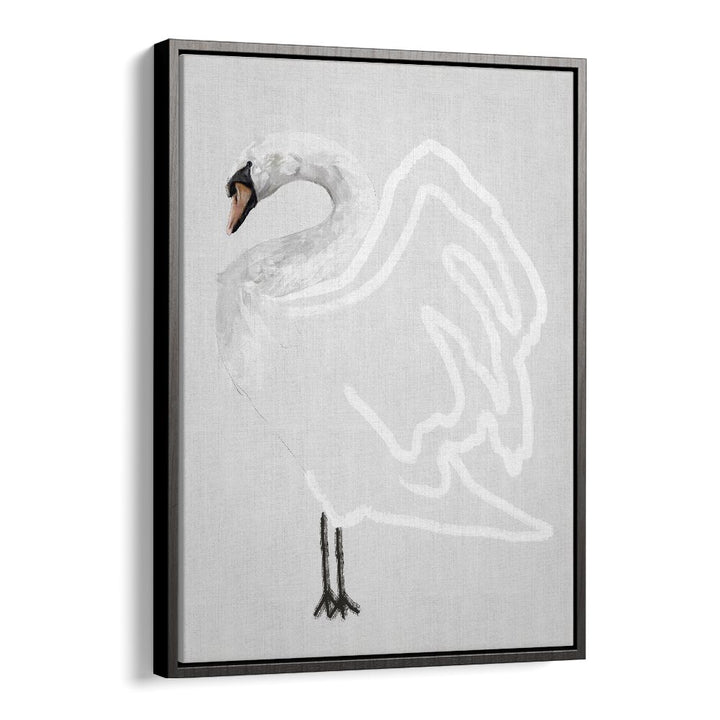 simplicity by gabriella roberg wildlife paintings wildlife posters in Black Floater Frame