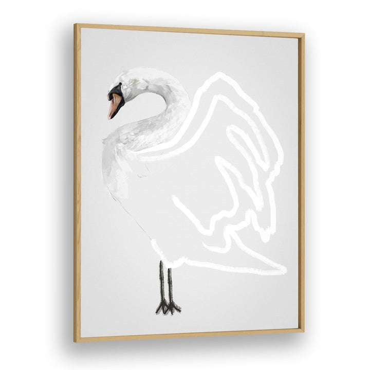 simplicity by gabriella roberg wildlife paintings wildlife posters in Oak Wood Plain Frame