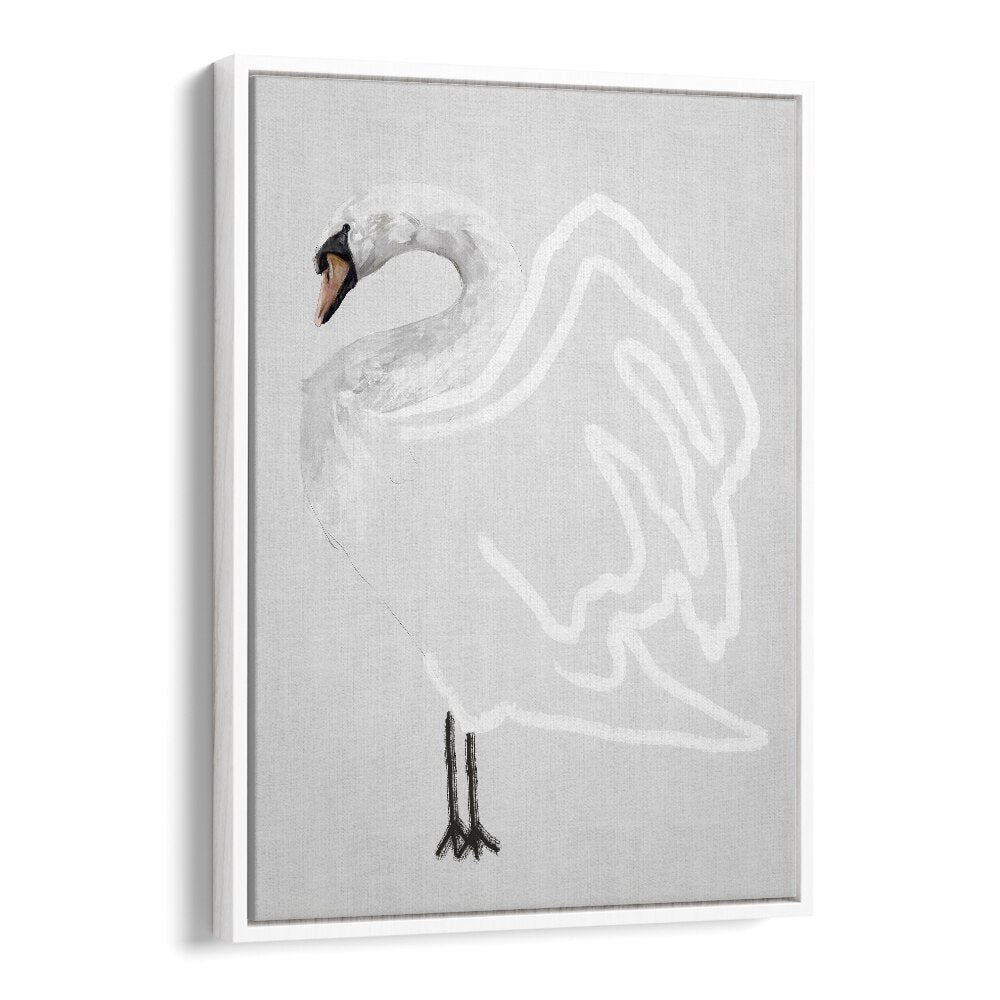 simplicity by gabriella roberg wildlife paintings wildlife posters in White Floater Frame