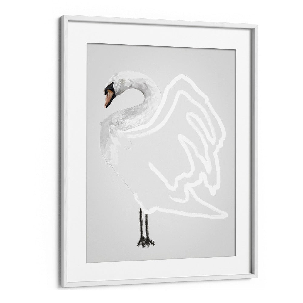 simplicityby gabriella roberg wildlife paintings wildlife posters in White Frame With Mount