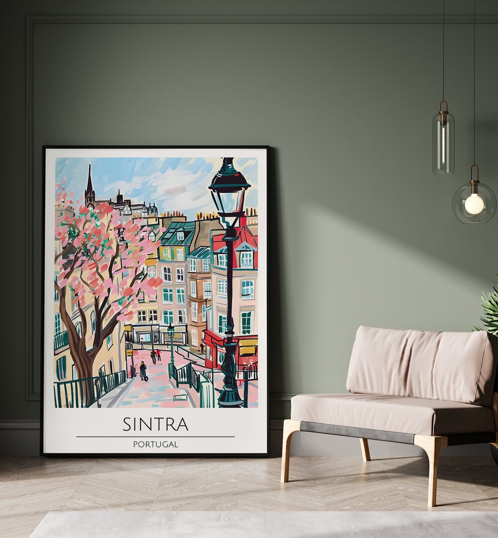 sintra-portugal travel posters Artwork I placed on a Wall