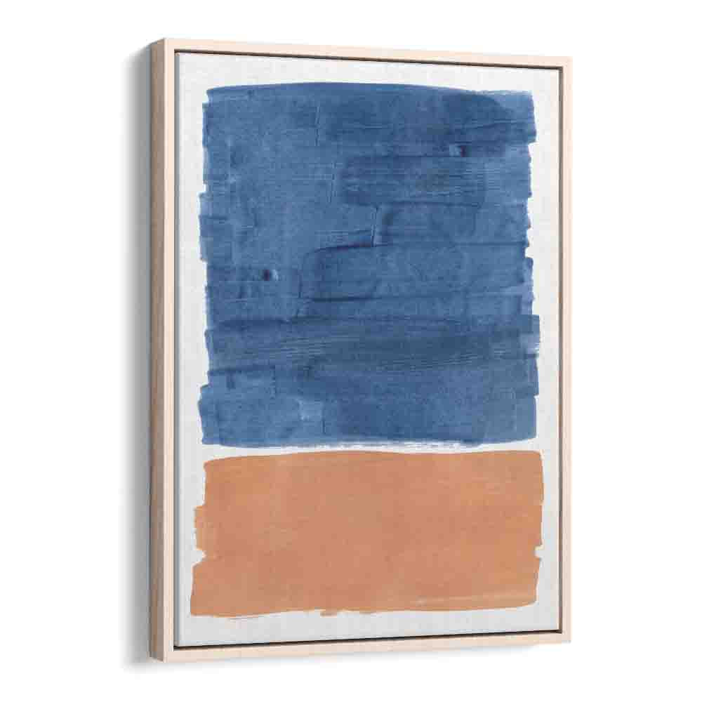 skin lake by ejaaz haniff abstract art prints in Oak Wood Floater Frame