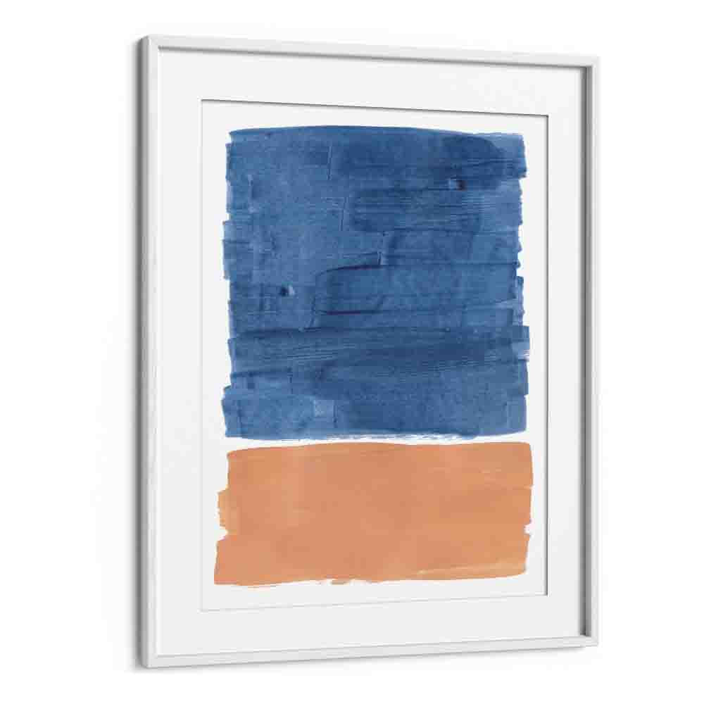 skin lake by ejaaz haniff abstract art prints in White Frame With Mount