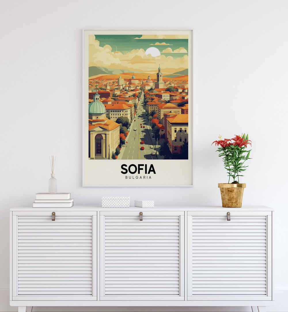 sofia-bulgaria I travel posters Artwork I placed on a Wall 