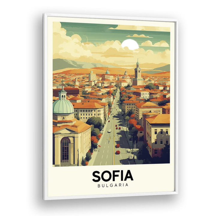 sofia-bulgaria I travel posters in White Plain Frame