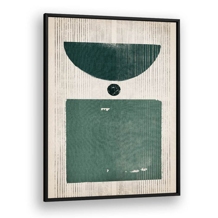 some emerald affairs geometric paintings in Black Plain Frame