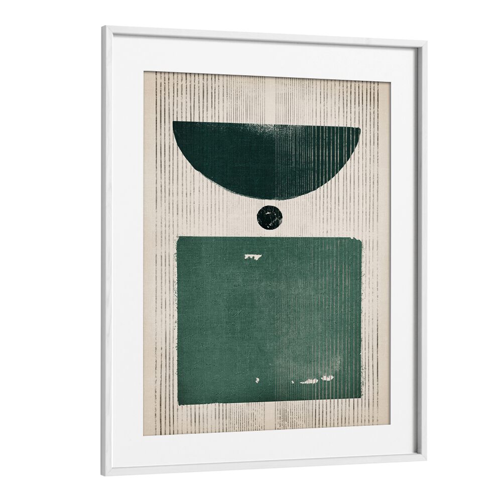 some emerald affairsgeometric paintings in White Frame With Mount