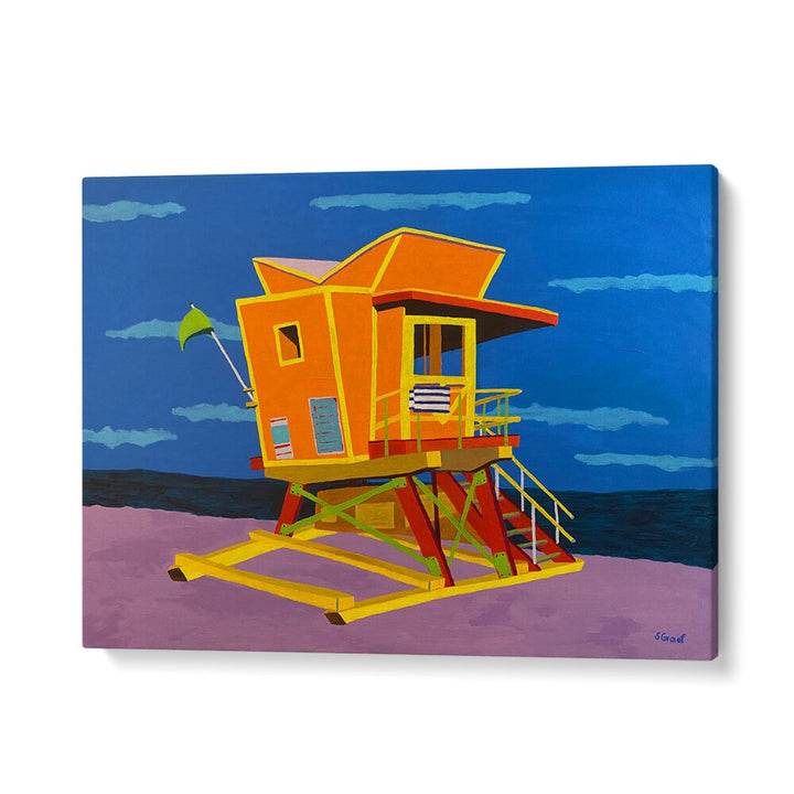 south beach landscape art prints in Gallery Wrap
