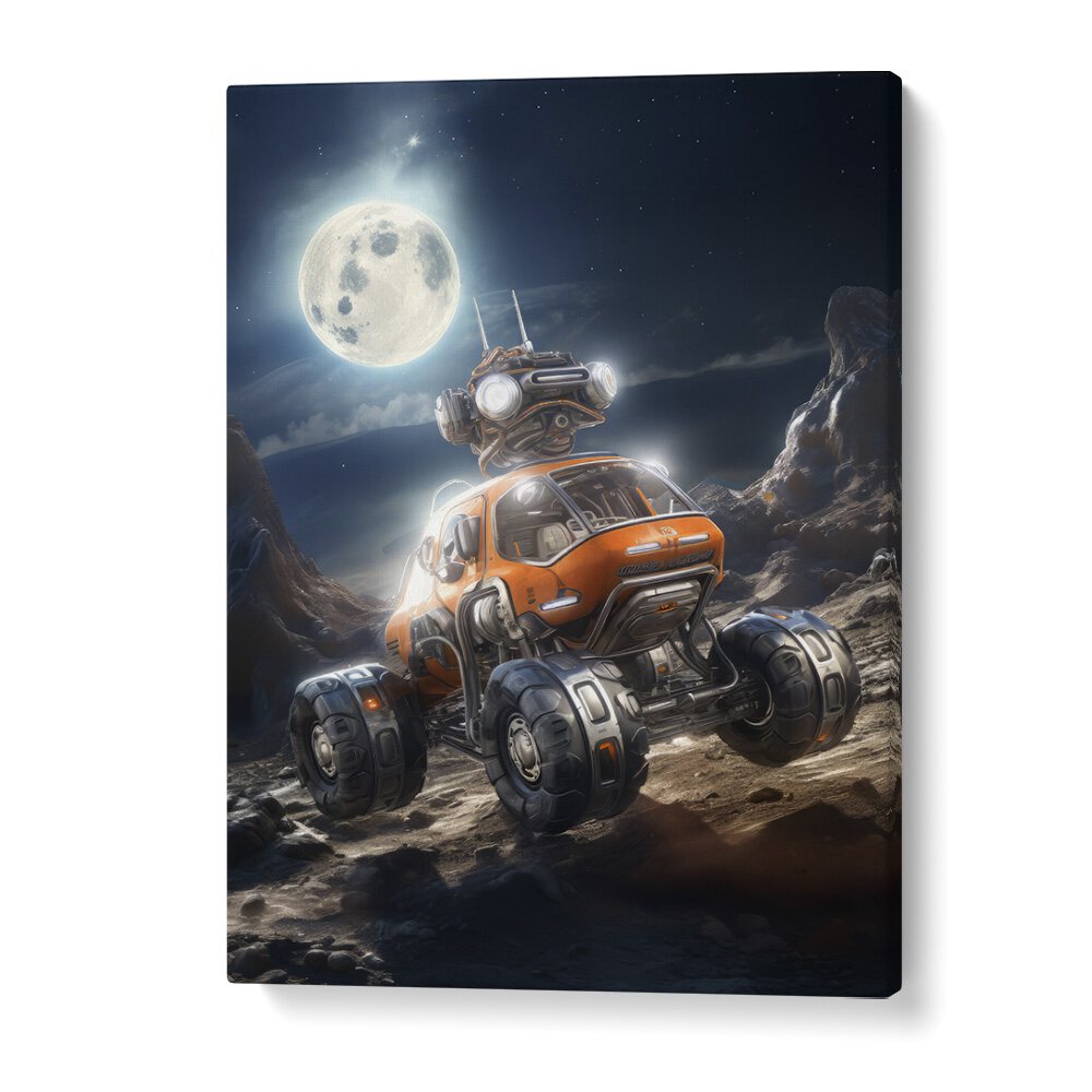 space car I car poster in Gallery Wrap