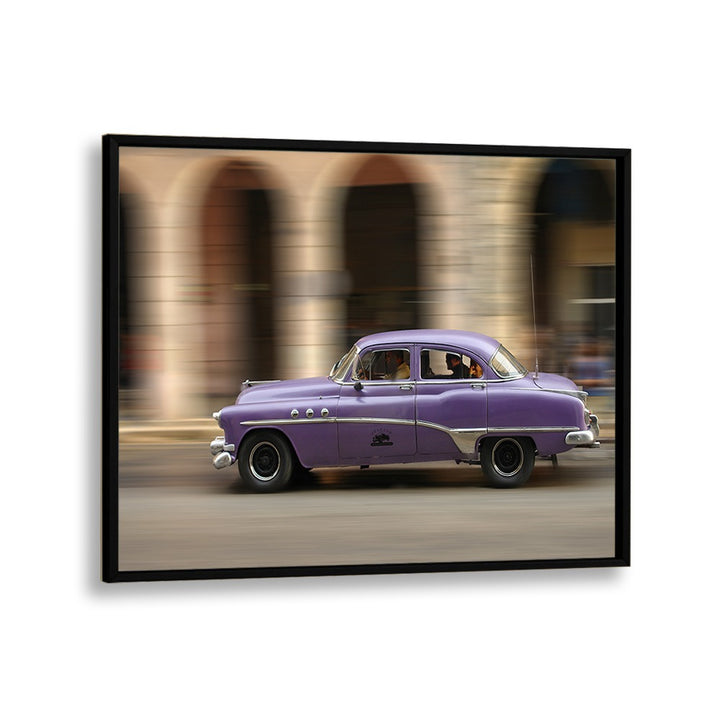 spaceride 9.0-I car poster in Black Plain Frame