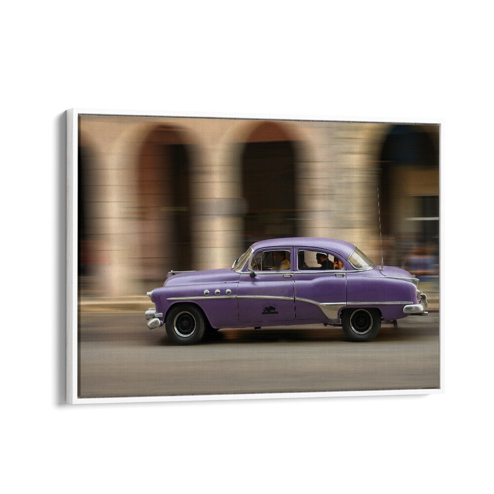 spaceride 9.0-I car poster in White Floater Frame