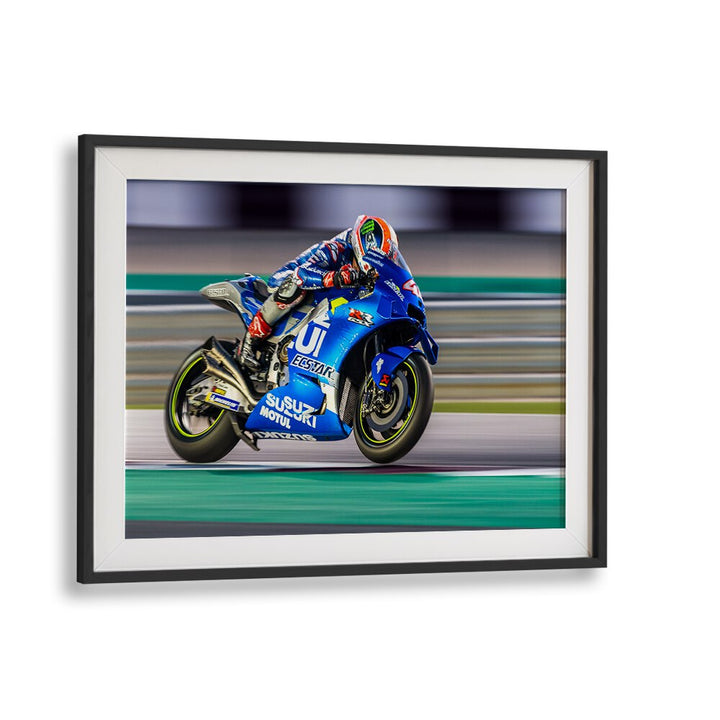 speed bike poster in Black Frame With Mount