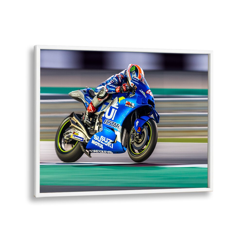 speed bike poster in White Plain Frame