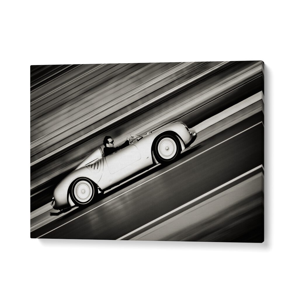 speed lines car poster in Gallery Wrap