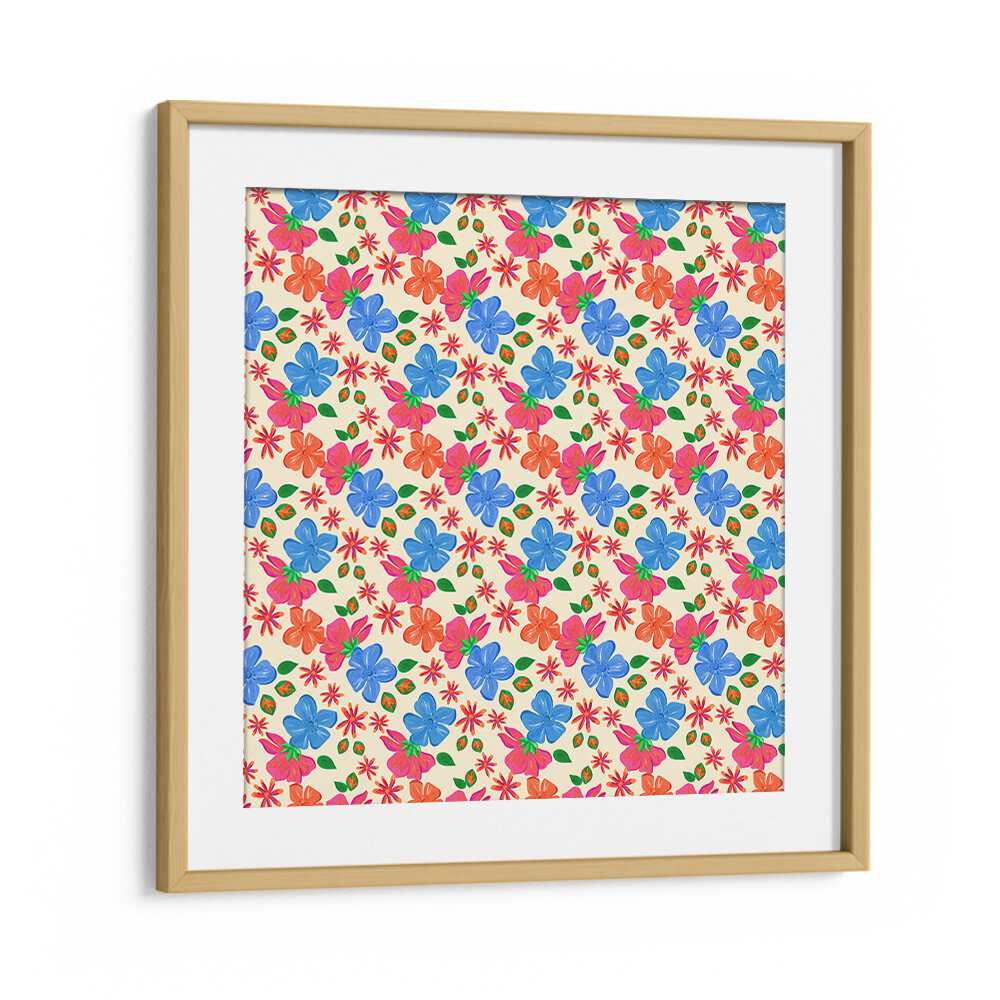 Vibrant SPRING FLORAL, FLORAL FLOWER PAINTINGS framed in oak, perfect for bringing nature's beauty indoors.