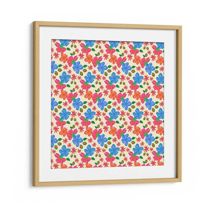 Vibrant SPRING FLORAL, FLORAL FLOWER PAINTINGS framed in oak, perfect for bringing nature's beauty indoors.