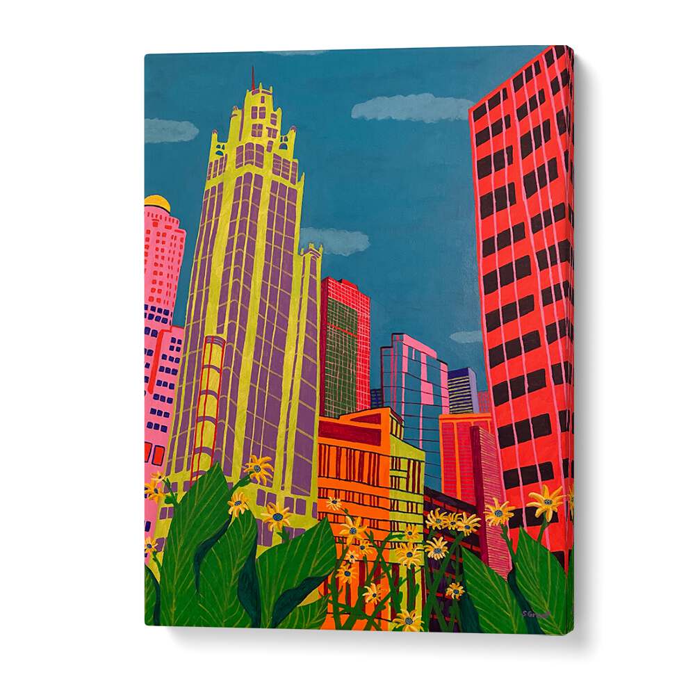spring in chicago landscape art prints in Gallery Wrap