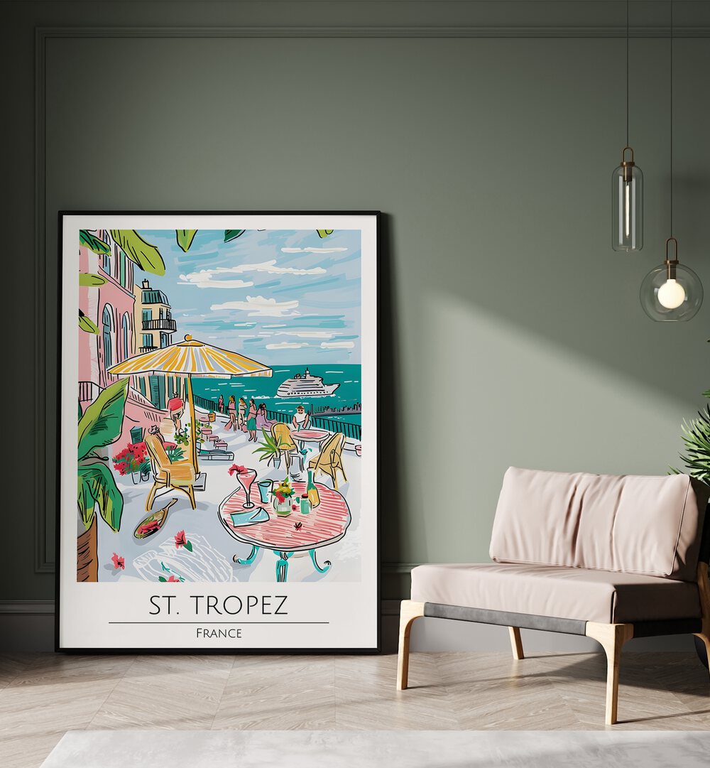 st. tropez-france travel posters Artwork I placed on a Wall