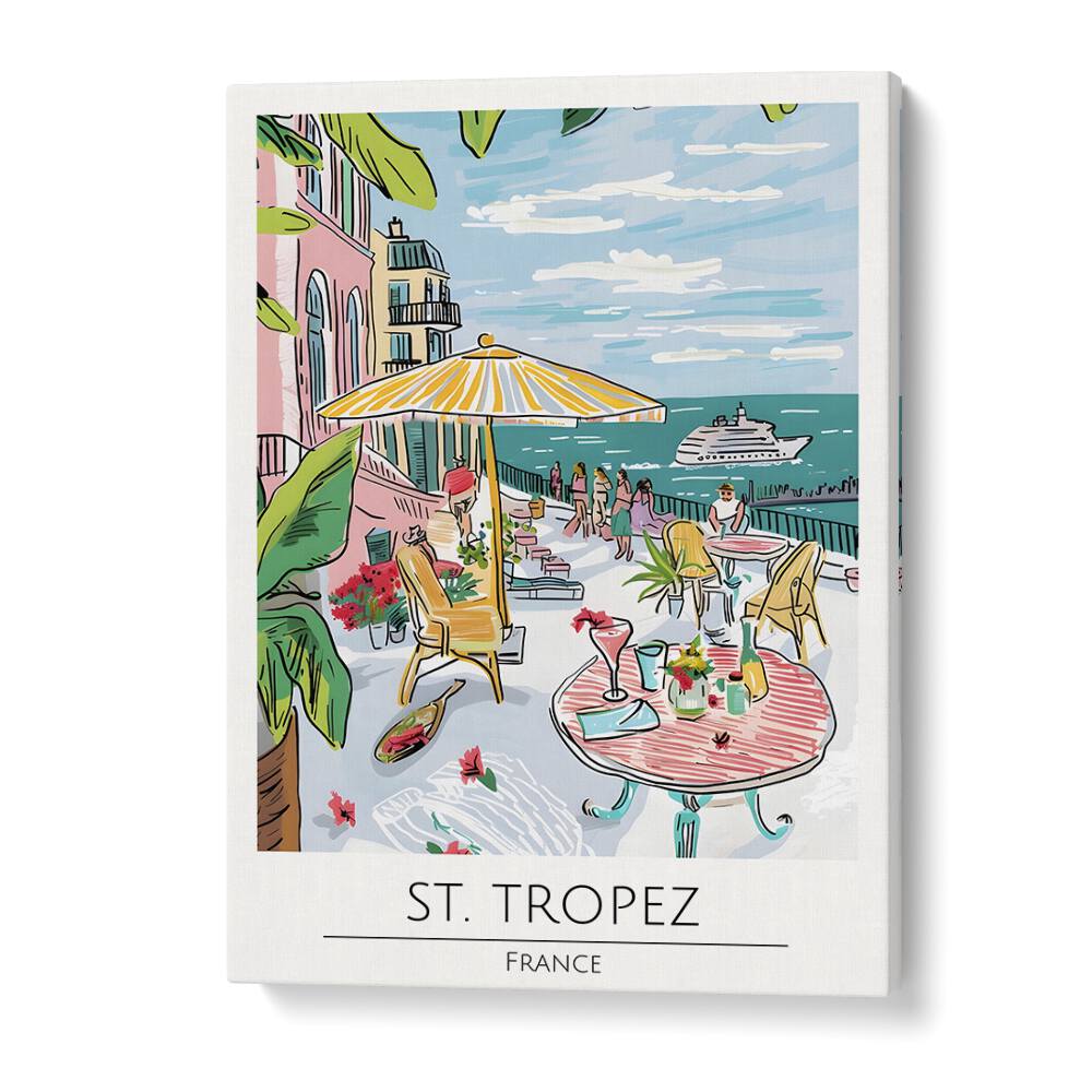 st. tropez-france travel posters in Gallery Wrap