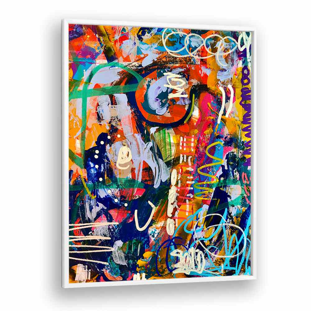 street beat abstract paintings in White Plain Frame