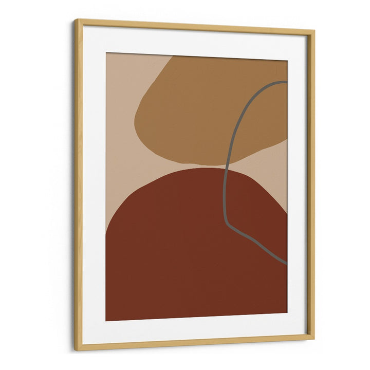 subtile by yopie studio abstract art paintings in Oak Wood Frame With Mount