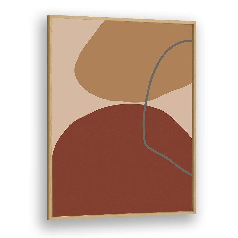 subtile by yopie studio abstract art paintings in Oak Wood Plain Frame