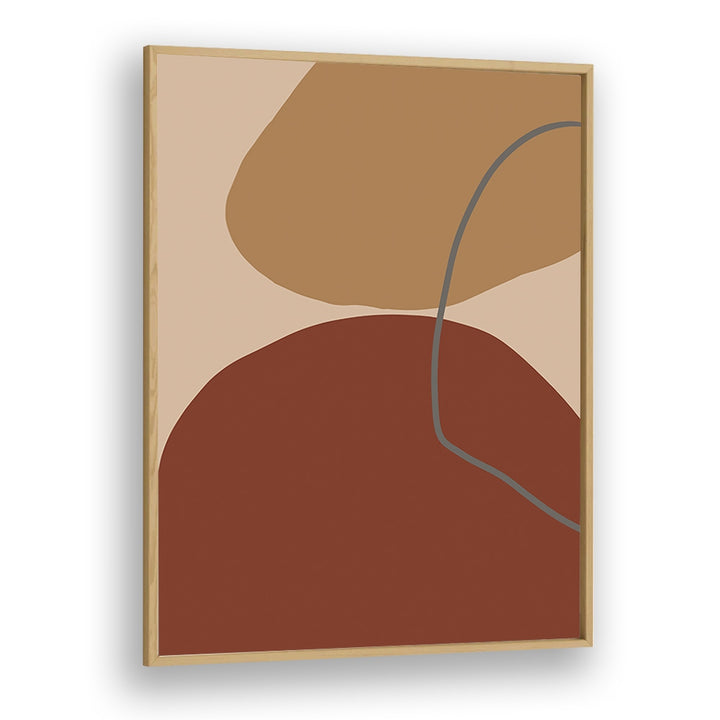 subtile by yopie studio abstract art paintings in Oak Wood Plain Frame