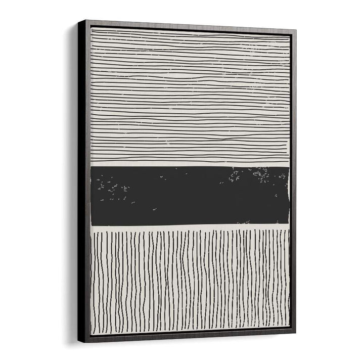 subtle line series v by jay stanley geometric art prints geometric paintings in Black Floater Frame