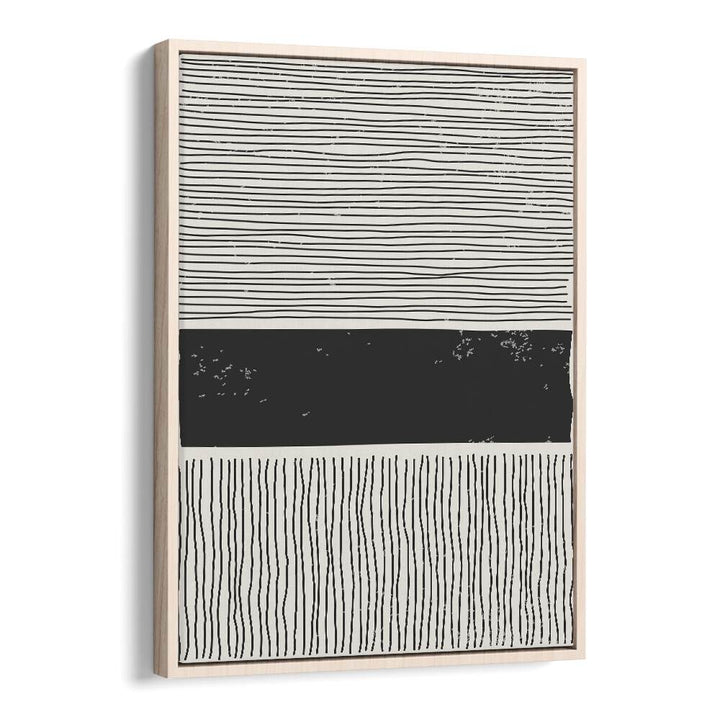 subtle line series v by jay stanley geometric art prints geometric paintings in Oak Wood Floater Frame