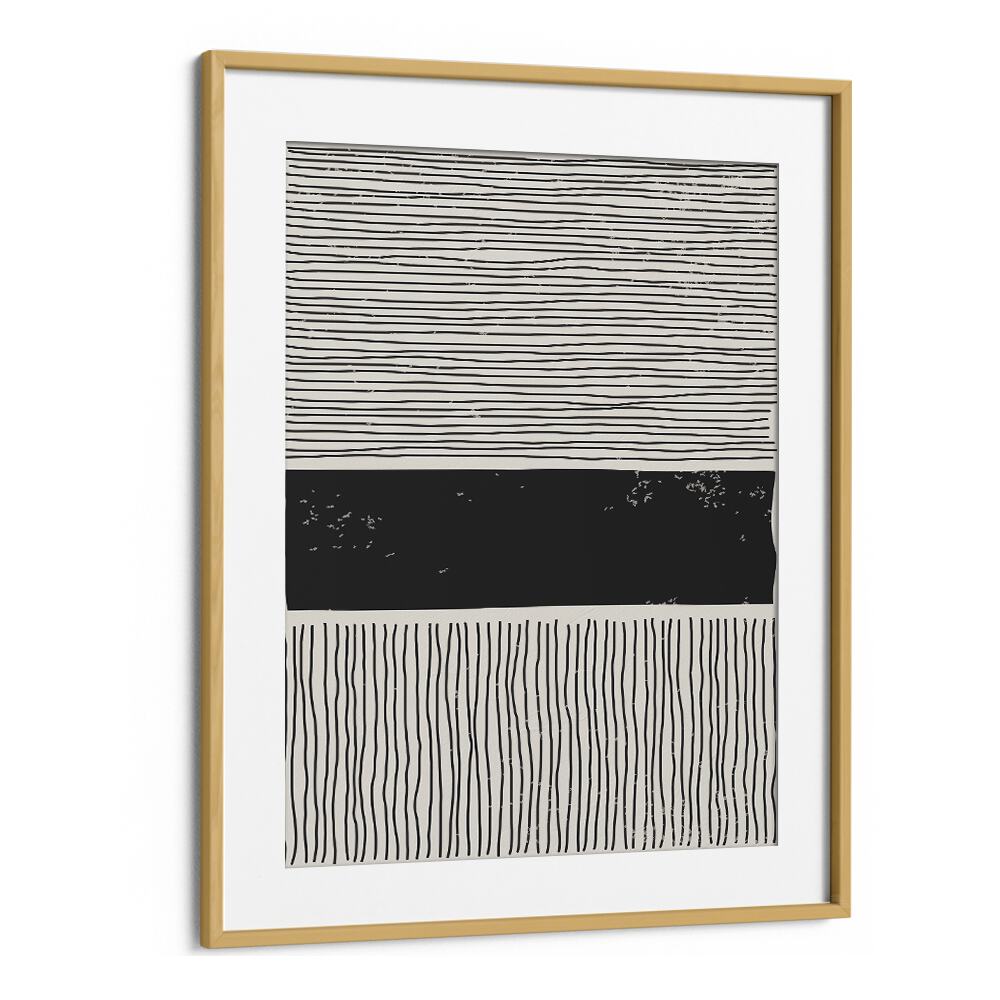 subtle line series v by jay stanley geometric art prints geometric paintings in Oak Wood Frame With Mount