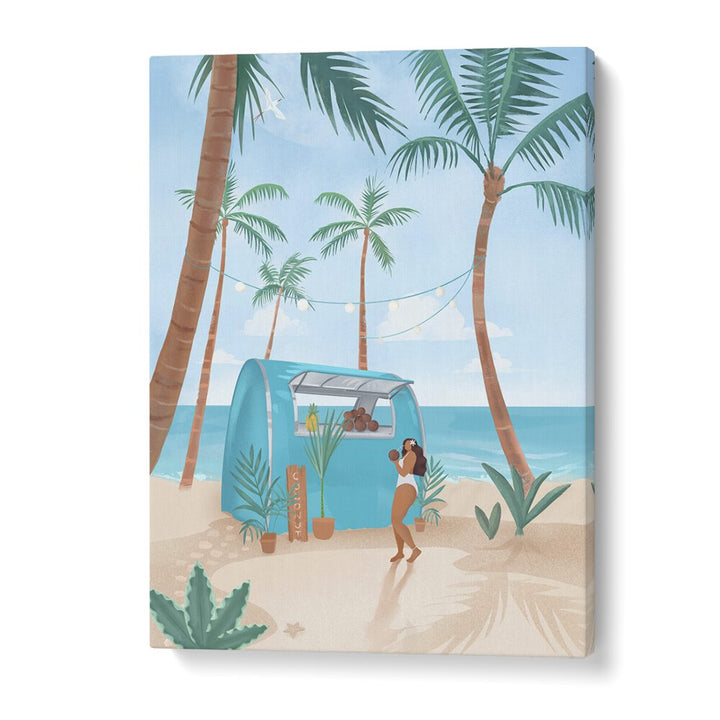 summer by petra lidze beach prints in Gallery Wrap