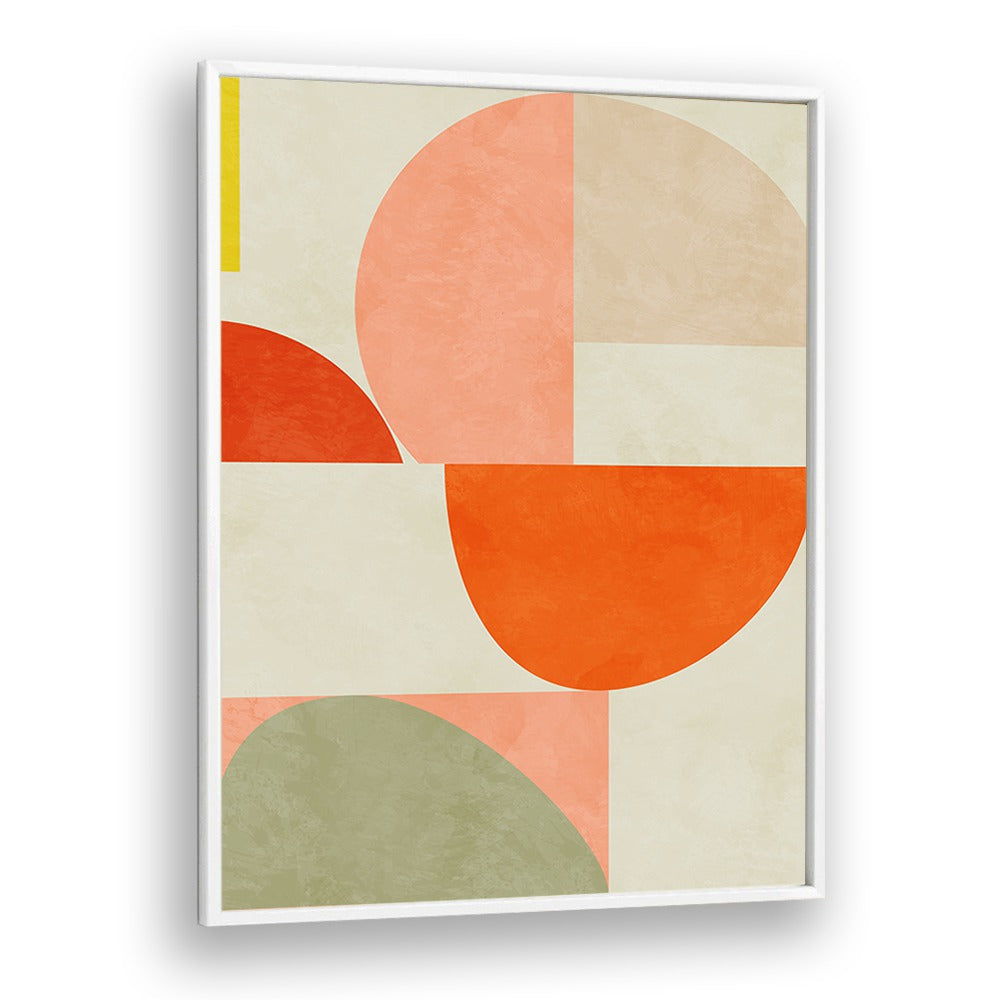 summer circle ii by ana rut bre abstract art abstract wall art in White Plain Frame