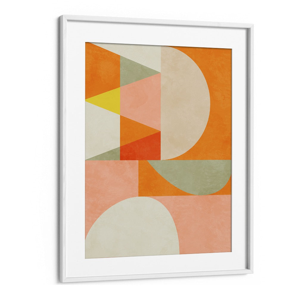 summer circle iv by ana rut bre abstract art abstract wall art in White Frame With Mount