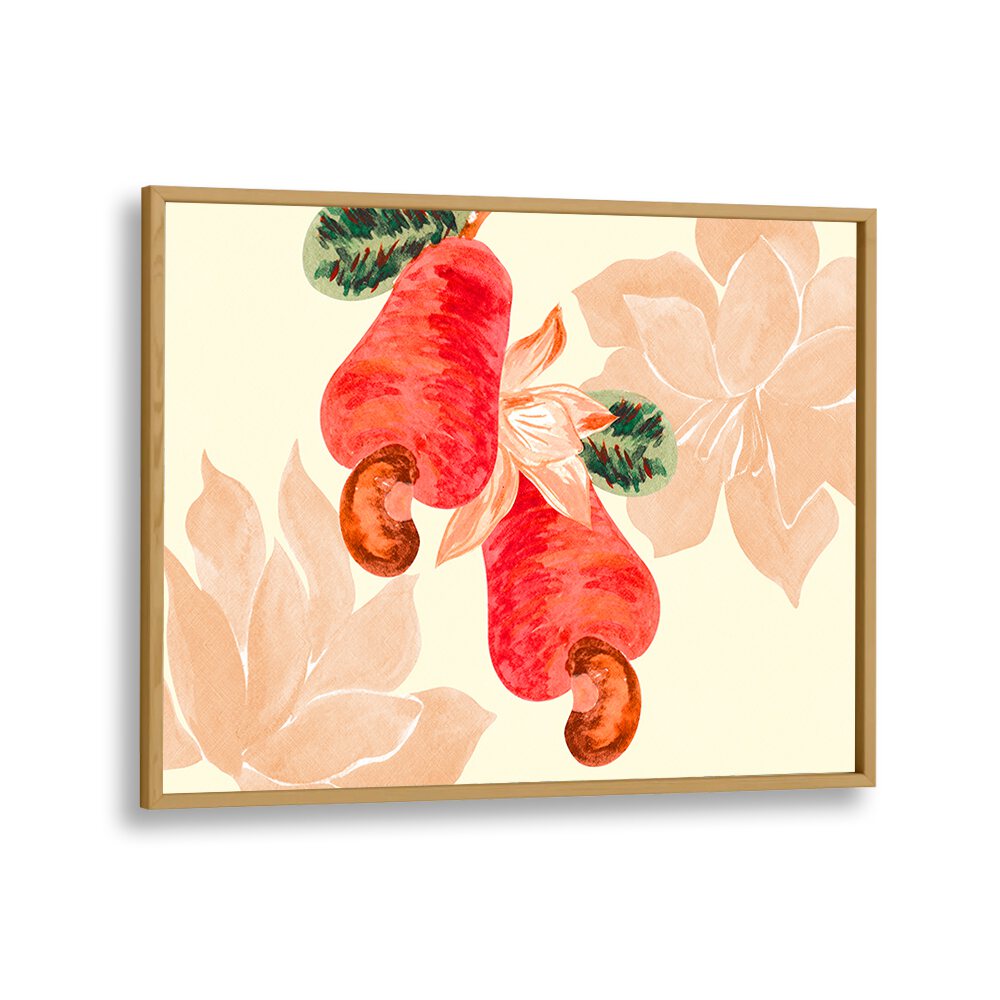 summer fruit Vintage paintings in Oak Wood Plain Frame