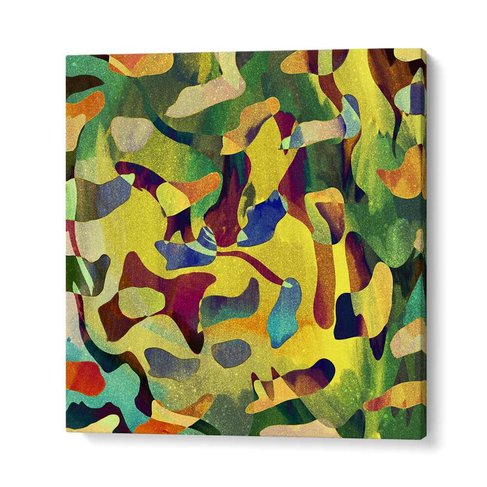 summer harvest abstract art in Gallery Wrap