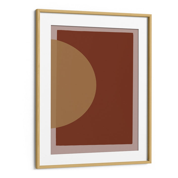 sun by by yopie studio abstract art paintings in Oak Wood Frame With Mount