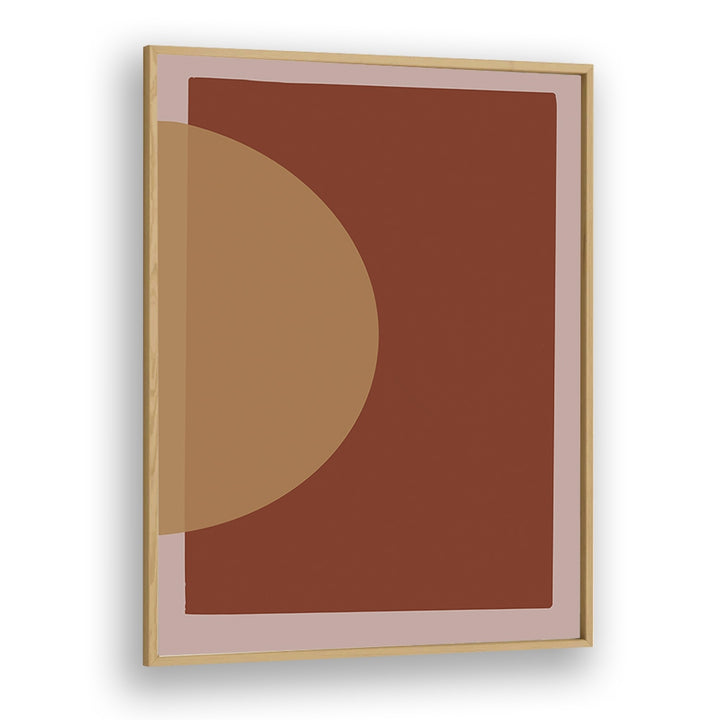 sun by by yopie studio abstract art paintings in Oak Wood Plain Frame