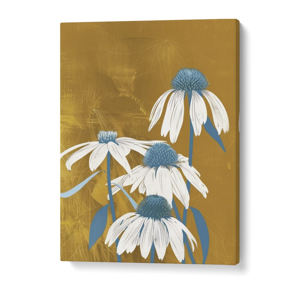 sun-kissed petals electric wall art prints in Gallery Wrap