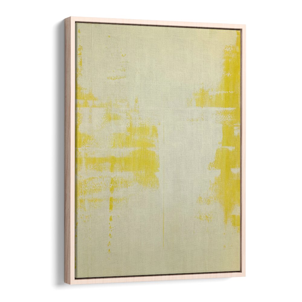 sunny side up abstract paintings in Oak Wood Floater Frame