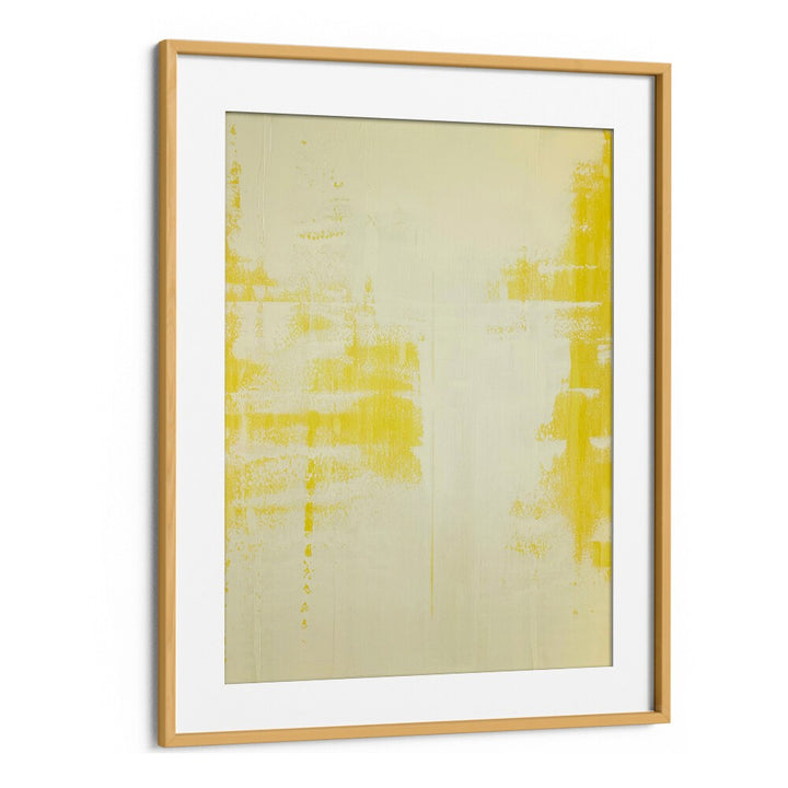 sunny side up abstract paintings in Oak Wood Frame With Mount